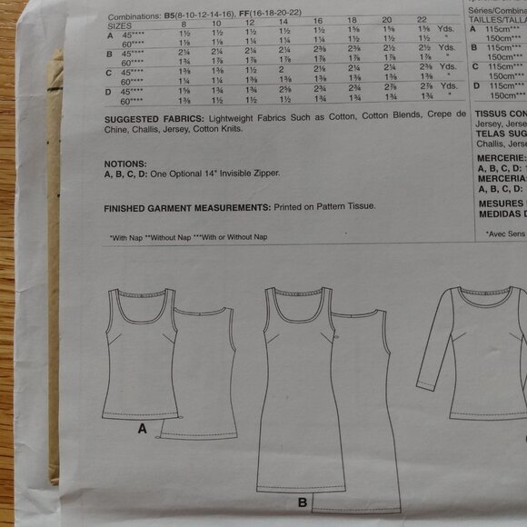 Plus Size 16-22 Tops Dresses Sewing Pattern UNCUT McCall's 6355 - Picture 7 of 13